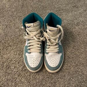 Nike Turquoise and White Sneakers